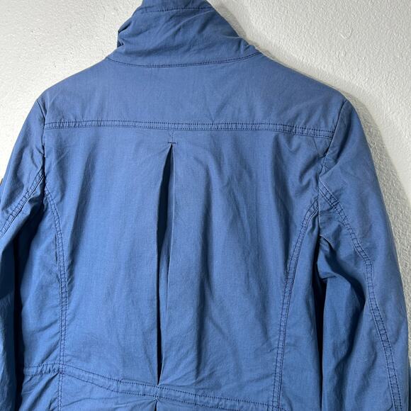 Aigle Jacket Women’s Medium 40 8/10 Blue Zip Front Snap Placket Made in France - Picture 9 of 15